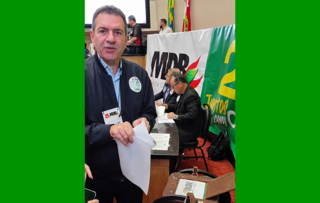 Convenção do MDB oficializa candidatura de Cobalchini
